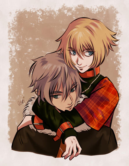 Akira and Rin from Togainu No Chi